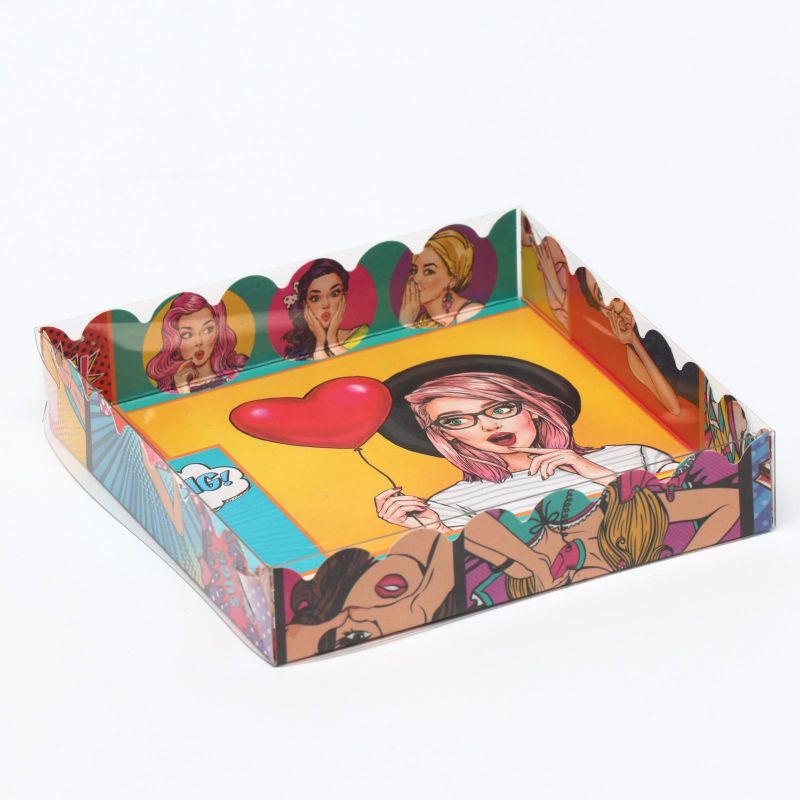 Коробка для печенья "Pop-art"15х15х3см